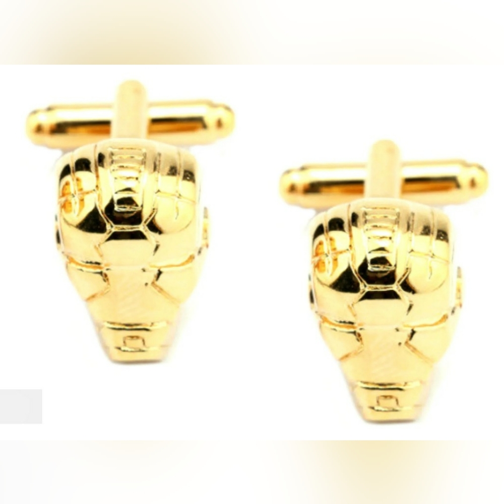 New "IRON MAN / The Thing"  Cufflinks! Gold Mask. Bullet Back.